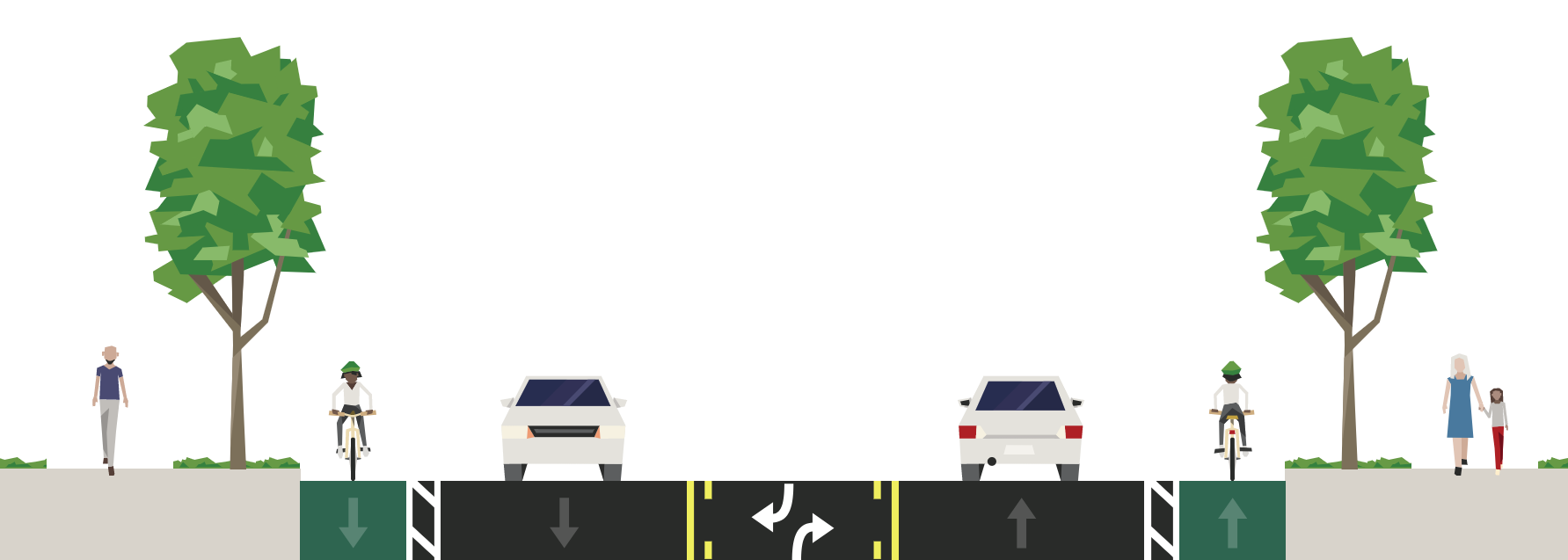 After road diet image
