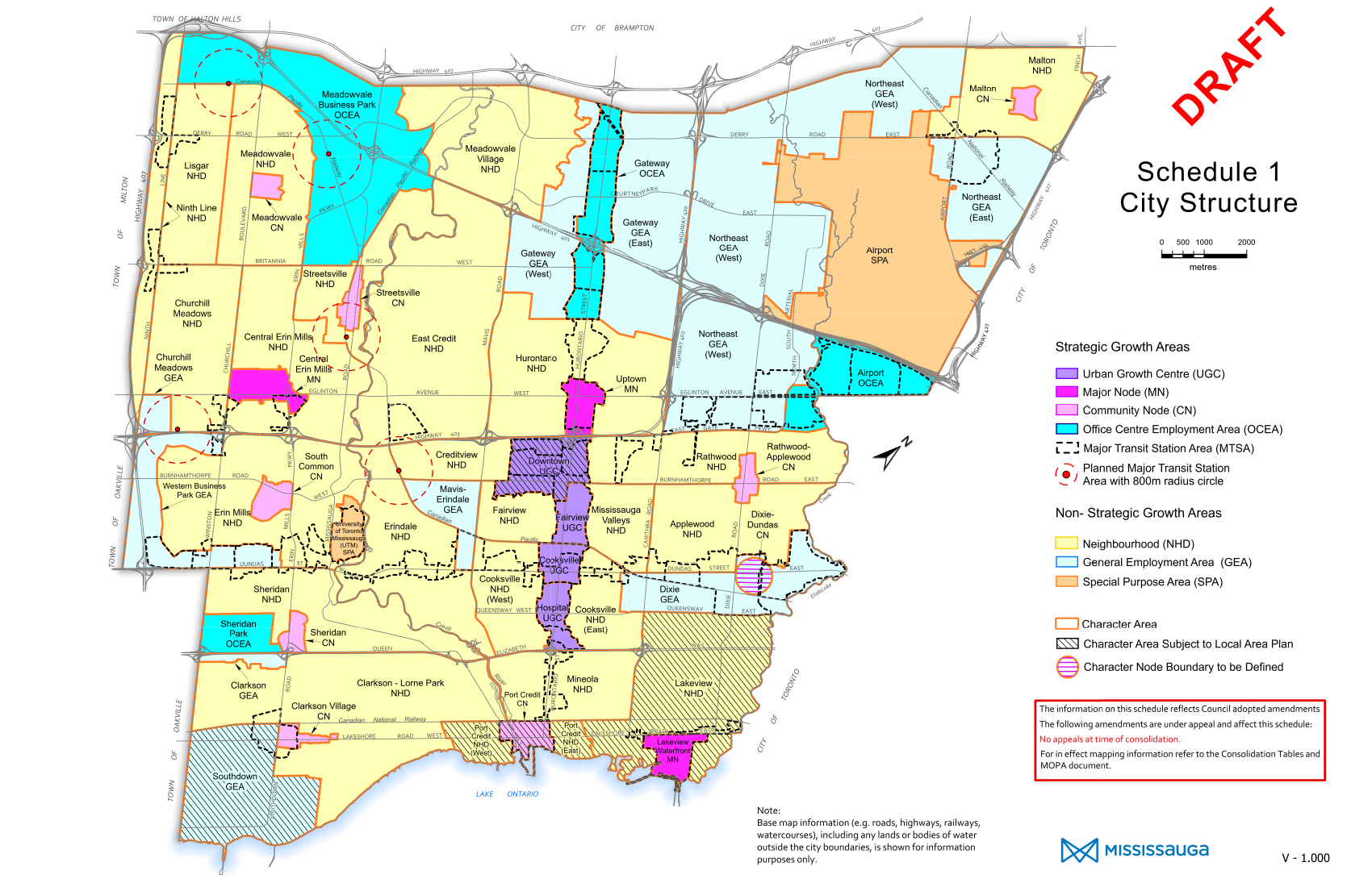 schedule 1 city structure map
