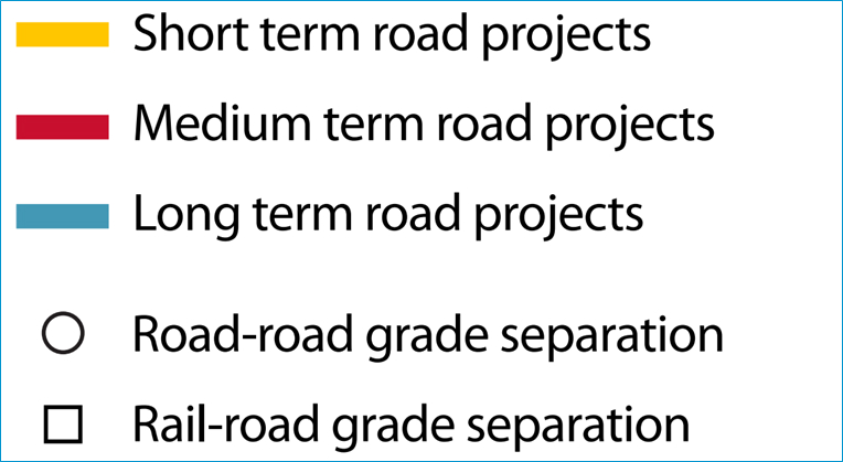 Road Network Map Key